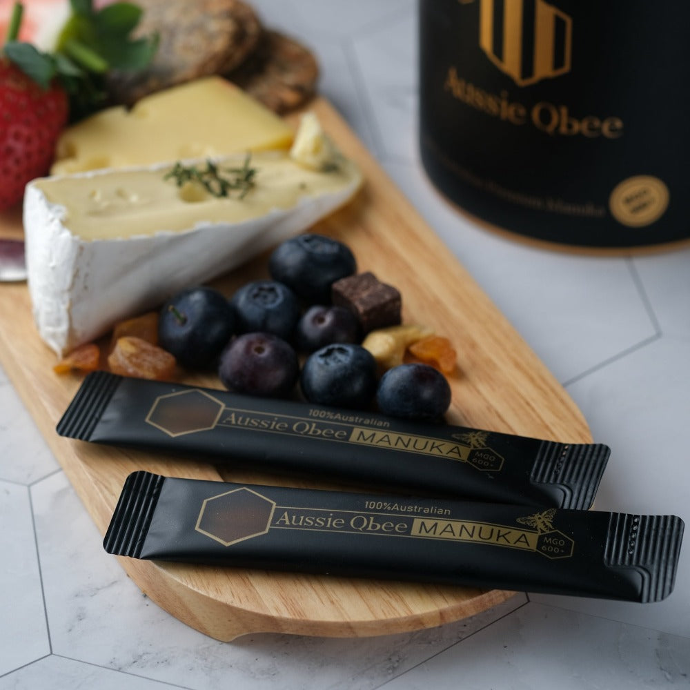 manuka honey with cheese platter