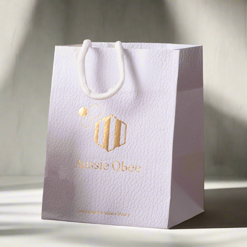 white small shopping bag